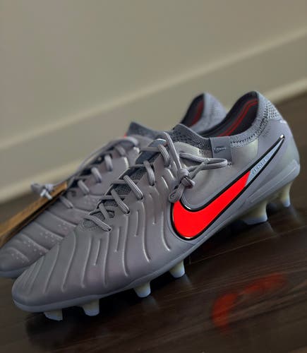 Nike Tiempo Legend 10 Elite FG Blue Eclipse Crimson Scary Good size 12.5 *NEW*