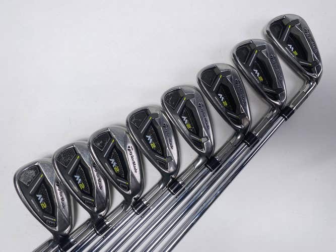 TaylorMade M2 2019 Iron Set 4-PW+AW REAX 88g Stiff Steel Mens RH Midsize Grips