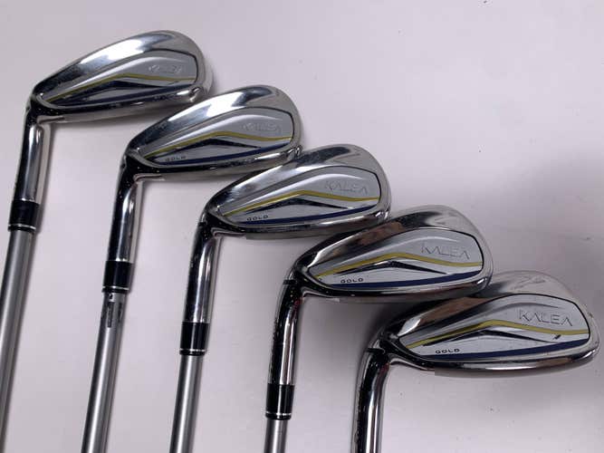 LEFTY TaylorMade Kalea Gold Iron Set 7-PW+SW 40g Ladies LH