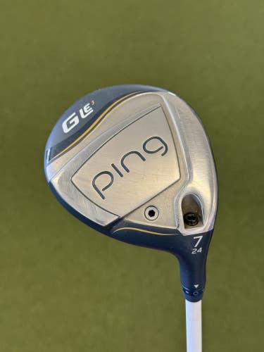 PING GLE 3 FAIRWAY 7 WOOD 24* LADIES FLEX Used W Headcover NICE