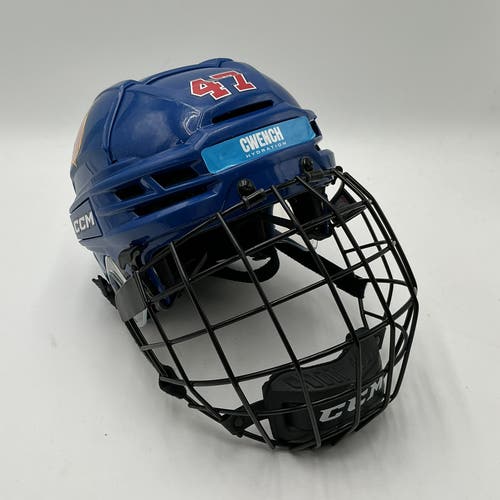 (Used) NTDP #47 CCM Super Tacks X Helmet w/ Cage (Small)