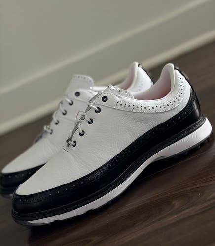 Adidas MC80 Spikeless Golf Shoes white black men’s size 8 *BRAND NEW* ID4750