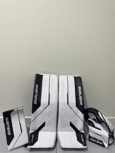 Bauer Supreme Fuse Goalie Full Set NEW WHT/BLK