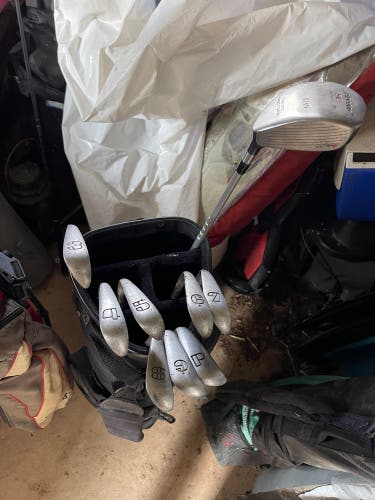 Starter set of golf clubs (wedge-3 iron and driver)