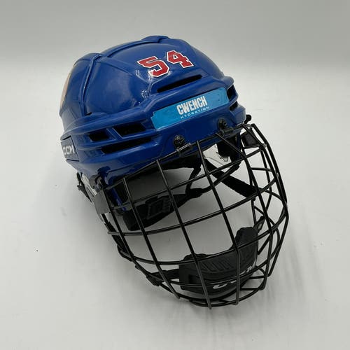(Used) NTDP #54 CCM Super Tacks X Helmet w/ Cage (Medium)