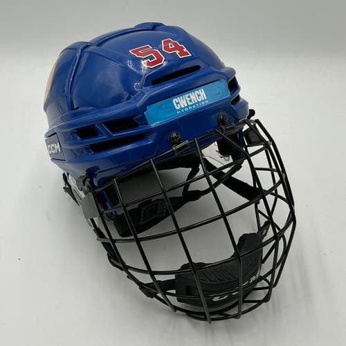 (Used) NTDP #56 CCM Super Tacks X Helmet w/ Cage (Medium)