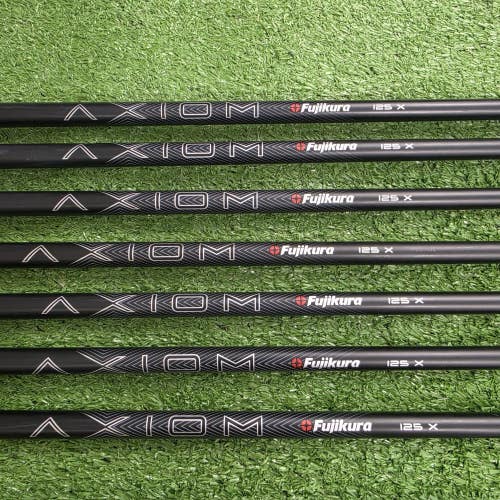 Fujikura AXIOM VeloCore 125 X Extra Stiff Graphite Iron Shaft Set Pulls 7pc