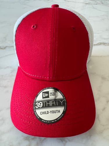 Red/White Child-Youth Unisex New Era Hat (New)