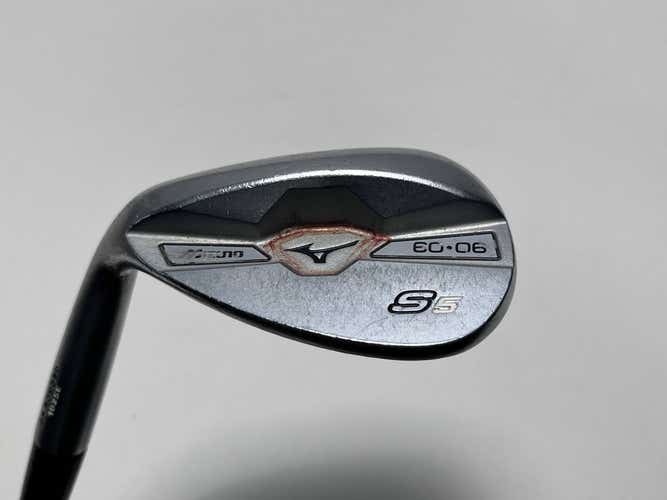 Mizuno S5 White Satin Wedge 60* 6 Bounce True Temper Dynamic Gold Steel Mens LH
