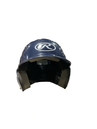 Used Rawlings SZ 6 1/2-7 1/2 Batting Helmet No Mask Navy Blue One Size 11834-S000056943
