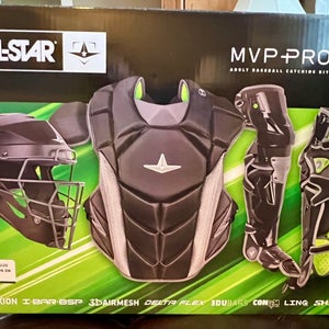 Black/Gray All Star MVP Pro Catcher's Set (New)