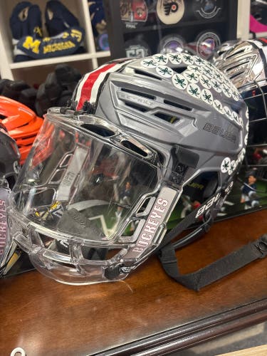 Ohio State Buckeyes Medium Bauer Re-Akt 150 Helmet Pro Stock - OSU - #91