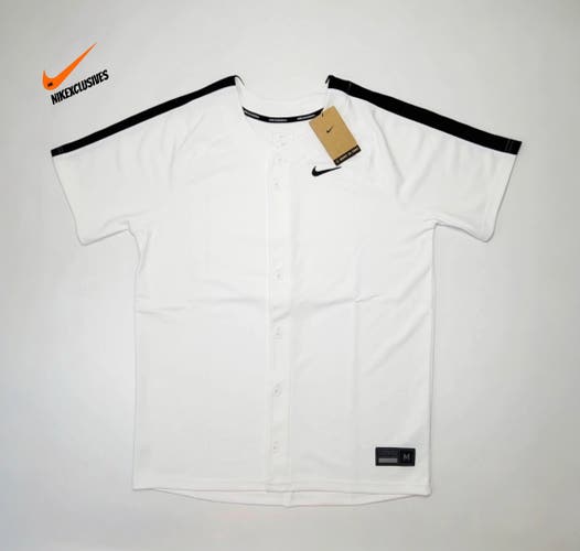 White Medium Men's Nike Jersey (New) Nike Vapor Select 2 Men’s Full Button-Down Baseball DX9147 106