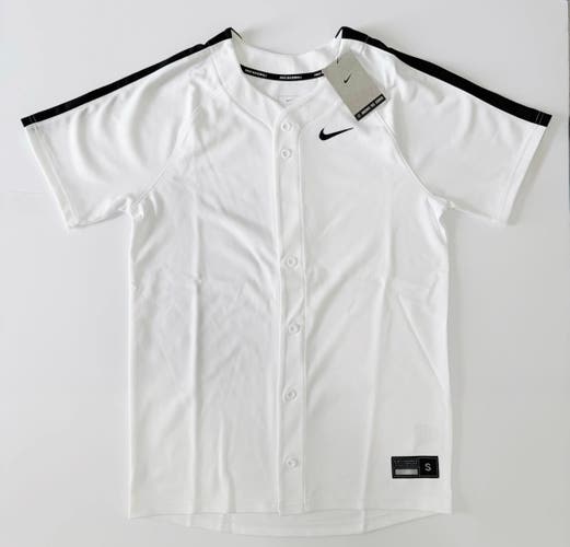 White Small Men's Nike Jersey (New) Nike Vapor Select 2 Men’s Full Button-Down Baseball DX9147 106