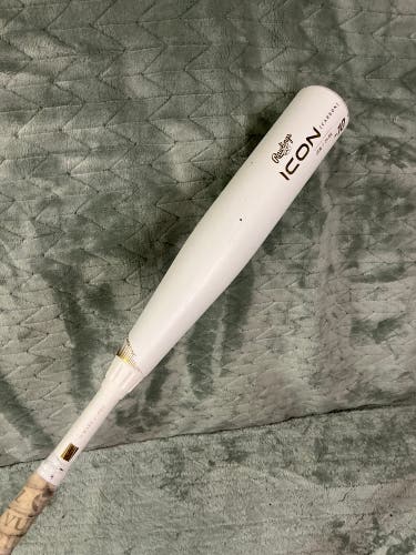2024 Rawlings Icon Composite Bat USSSA Certified (-10) Composite 19 oz 29" (Used)
