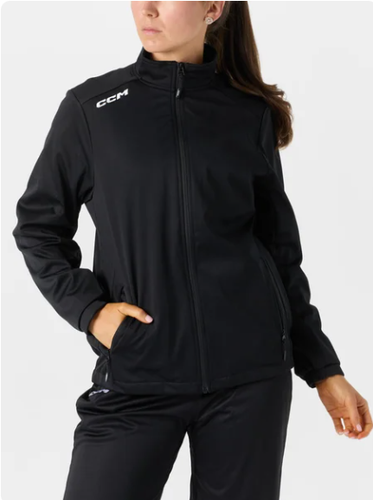 NEW CCM Women's Lightweight Rink Suit Team Jacket -  Black, Adult Large