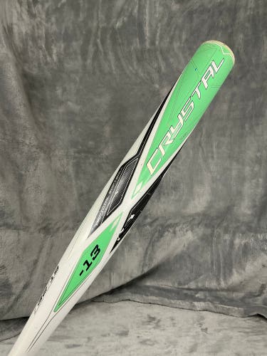 White Easton Crystal Alloy Bat (-13) 19 oz 32" (Used)