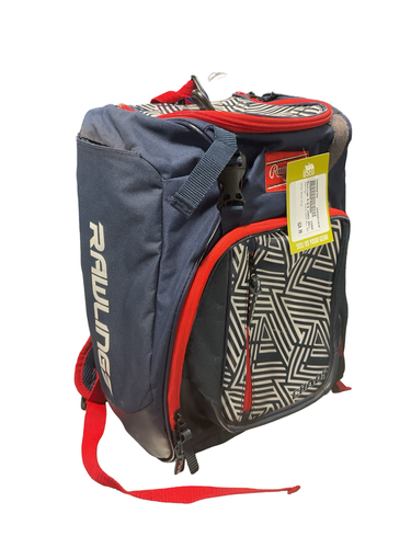Used Rawlings R/W/B CHAOS BALL BAG BB/SB Player Carry Bag Royal Blue 11834-S000056794