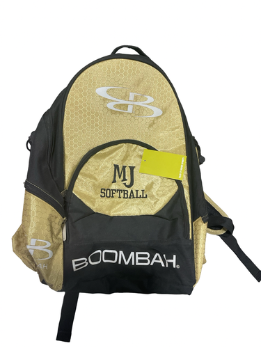 Used BoomBah MJ SOFTBALL BAG BB/SB Player Backpack Black And Tan 11834-S000056805