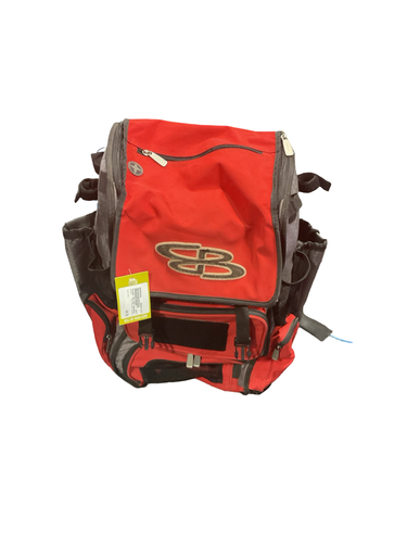 Used BoomBah RED/GREY BACKPACK BB/SB Player Backpack Red 11834-S000056806