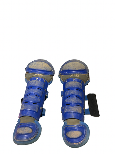 Used AD STARR YTH SHIN GUARDS Catchers Leg Guards Royal Blue Youth 11834-S000056915