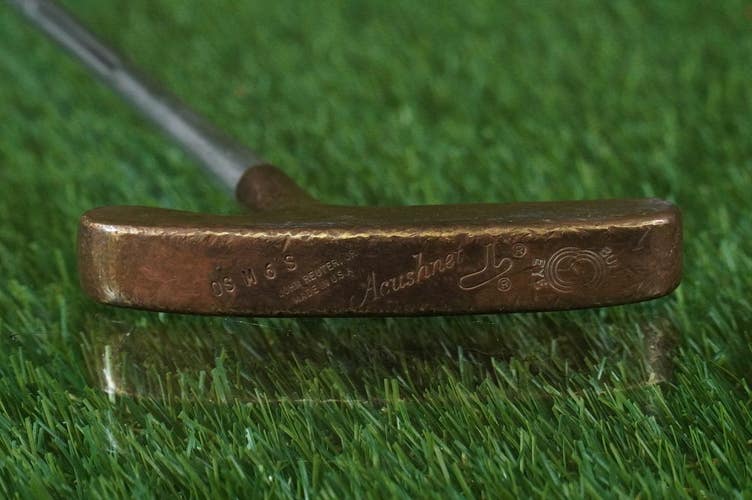 Vintage Acushnet Bullseye Putter Copper 35.5" John Reuter Jr. Steel Shaft LH RH