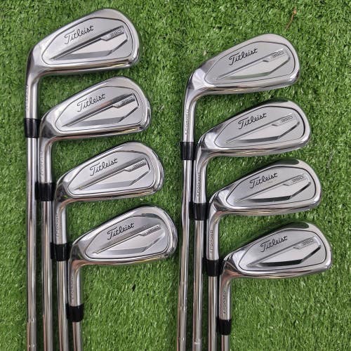2023 Titleist T350 Iron Set 5-SW (5-9, PW, 48, 53) KBS Tour Stiff Flex Steel LH