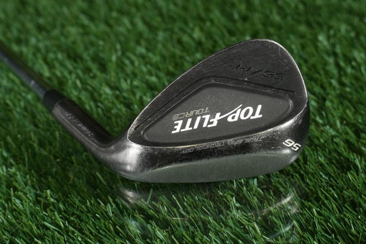 Top Flite Tour CB 56 14 Sand Wedge Black Stainless Wedge Flex Steel Shaft RH
