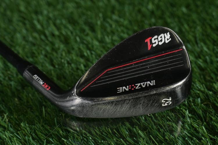 Inazone RGS1 52 Gap Wedge Black CNC Milled Grafalloy 71A Wedge Flex Graphite RH