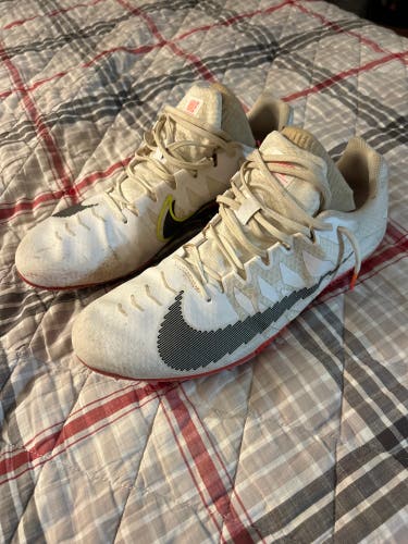 White Men's Size 13.0 Adult Nike Zoom Rival S 9 Track and Field Spikes (Used)