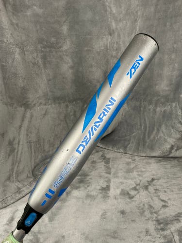 Silver 2019 DeMarini CF Zen Composite Bat (-11) Composite 17 oz 28" (Used)