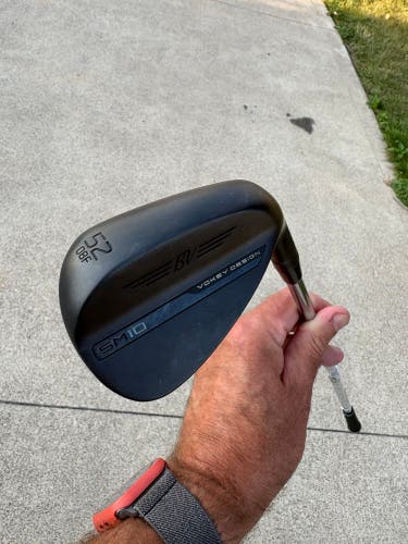 Men's 2025 Titleist Vokey SM10 Jet Black Right Handed Wedge Wedge Flex 52 Degree Steel Shaft (Used)