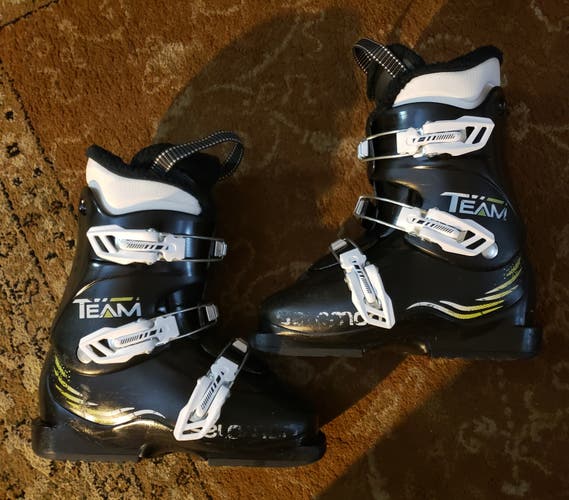 KIDS Ski Boots 22.0/SIZE 4 YOUTH SALOMON T-3 *USED* WASHED