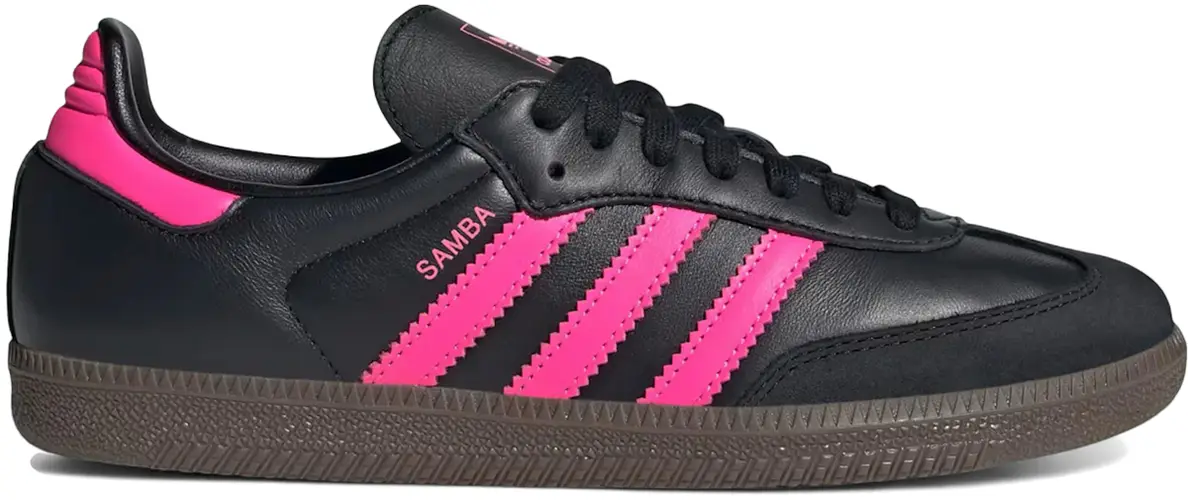 Size 9.5 - adidas Samba OG Black Lucid Pink (Women's) JS1386