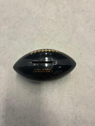 Vintage 1972 Alfred University Quarterback Club Coin bank