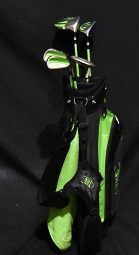 TKG GOLF BAG 4 COMPARTMENTS 25 IN+YOUTH SET (5-8 Y/0) DRIVER HYBRID 7-IRON WEDGE