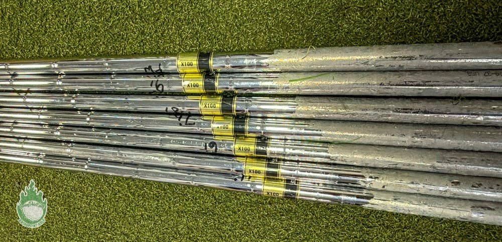 True Temper Dynamic Gold X100 Extra Stiff 4-PW Steel Iron Set Shafts .355"