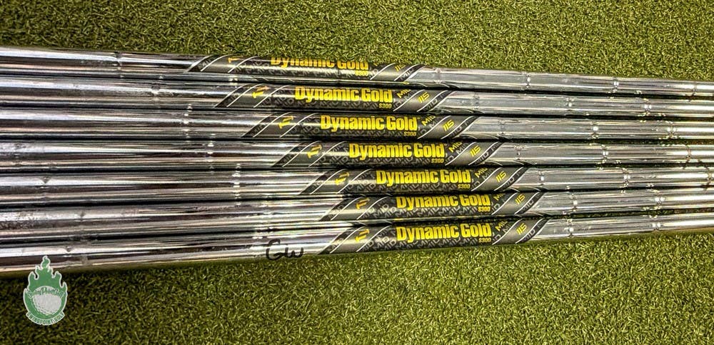 True Temper Dynamic Gold MID S300 Stiff 5-PW/GW Steel Iron Set Shafts .355"