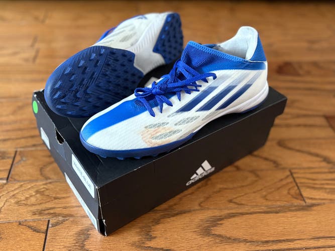 Adidas X Speedflow.3 TF turf shoes Mens size 12 white/legacy indigo/hi-res blue (Used)