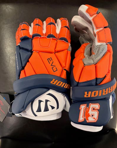 Team 91 Warrior EVO QX Lacrosse Gloves (New)