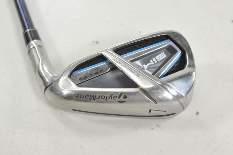 TaylorMade SIM Max OS Single 7 Iron Stiff Flex Ventus Blue 7 Graphite # 219843