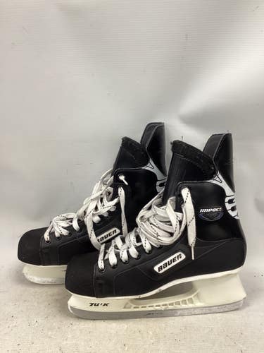 Used Bauer IMPACT 100 Senior Hockey Skate Black Senior 10 11851-S000051899