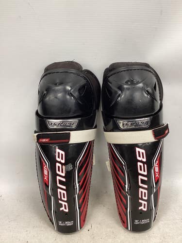 Used Bauer NSX SHINGUARDS Intermediate Shin Guards Black 12" 11851-S000051965