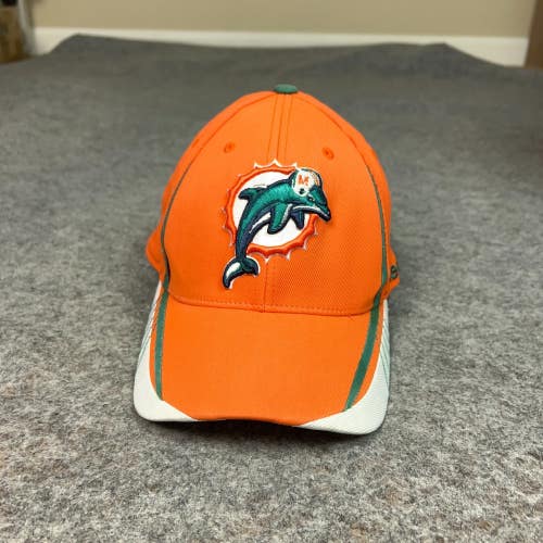 Miami Dolphins Mens Hat Cap Small Orange Reebok Logo Football NFL On Field Sport