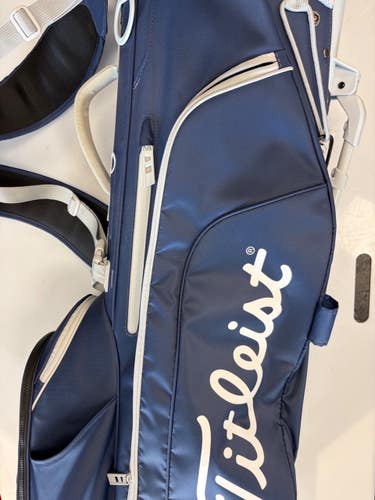 Used Titleist BLUE Mens Stand Bag Navy Blue 11860-S000315506