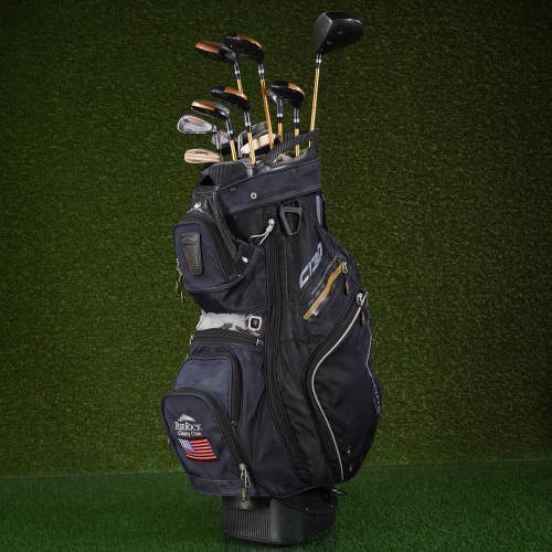 Men's 14pc. Golden Bear Hybrid Golf Set Top Flite Putter, Chipper, C130 Cart Bag