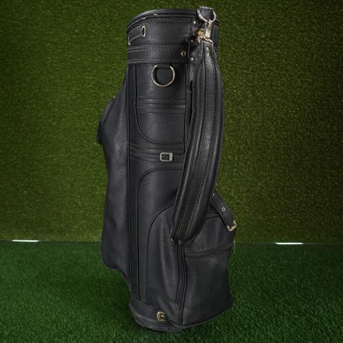 Vintage Ben Hogan Staff Style Golf Bag Black 9 Top 6 Way Divider ~ WOW!!