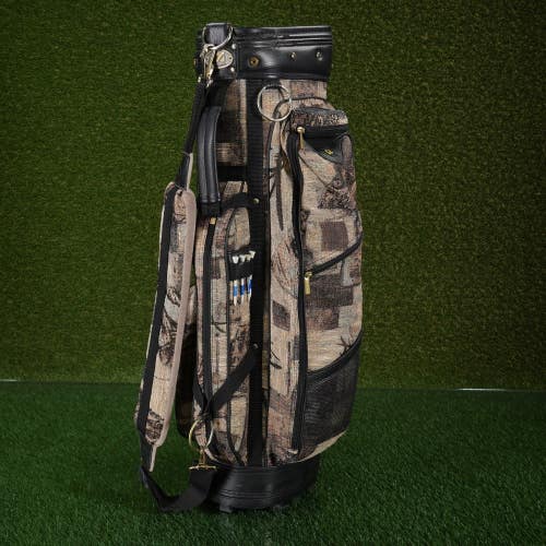 Vintage Ladies Mizuno Omega Golf Bag Southwestern-Style Woven Tapestry Fabric