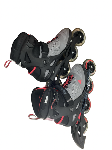 Used Rollerblade MICROBLADE 90 Senior Rec Fitness Skates Black Senior 9 11613-S000189765