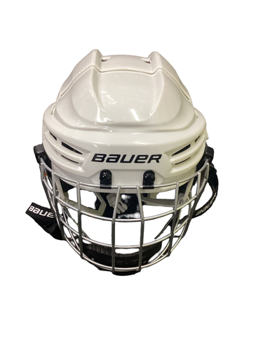 Used Bauer YOUTH PRODIGY Helmet Cage Combo White XS 11613-S000189743